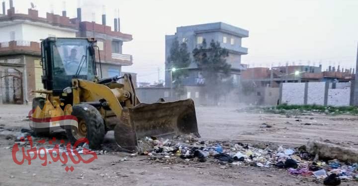 إزالة حالة تعدي في المهد على الأراضى الزراعية بنطاق المدينة على مساحة ١٤٠ م٢ بحوش عيسى