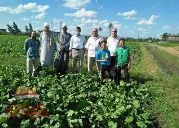 بالصور .. ندوة إرشادية عن محصول بنجر السكر لمزارعي ابو حمص