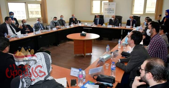 حلقة نقاشية عن تأثير الازمات على سوق العمل المحلى بجامعة المنصورة