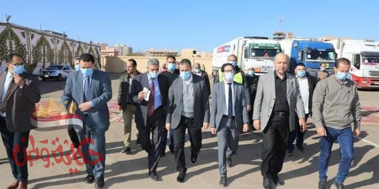 بالصور وصول مساعدات قافلة صندوق تحيا مصر المنوفية