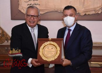 رئيس جامعة عين شمس يستقبل وزير الخارجية الأسبق بقصر الزعفران