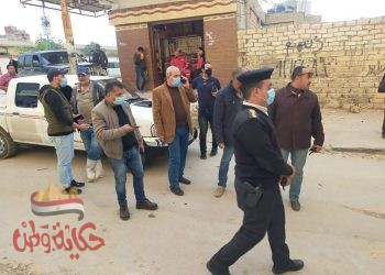 تشميع سنتر للدروس الخصوصية بشارع المحطة وتحرير مخالفة لصاحب العقار بمطروح