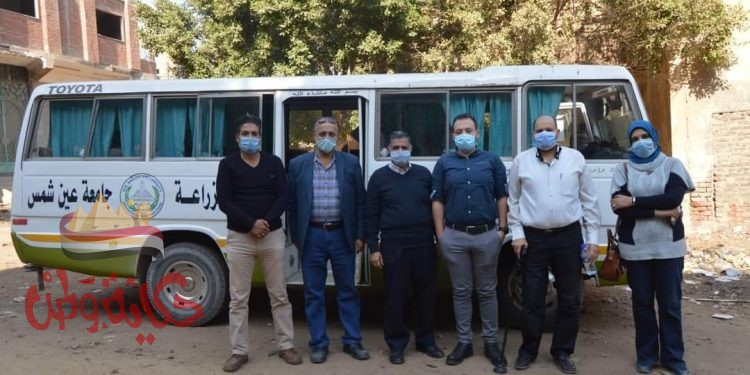 جامعة عين شمس بقرية طحانوب بالقليوبية و فعاليات اليوم الثاني للقافلة الإرشادية