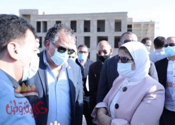 وزيرة الصحة تتفقد أعمال الإنشاء بمستشفى الطور التعليمي الجديد بجنوب سيناء