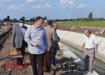 جولة تفقدية لرئيس مصلحة الرى لمواقع تأهيل ترع فرع النوافعه