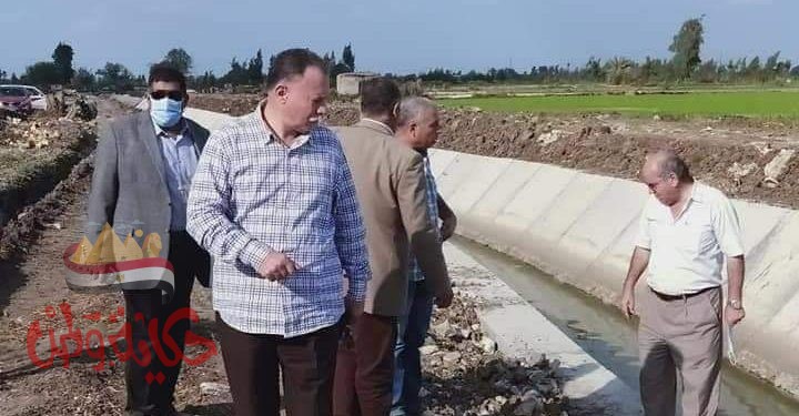 جولة تفقدية لرئيس مصلحة الرى لمواقع تأهيل ترع فرع النوافعه