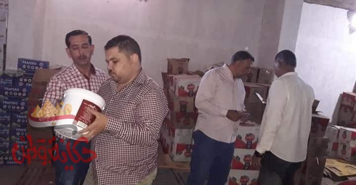 مديرية تموين المنيا ضبط مخزن لبيع المنتجات الغذائية المنتهية الصلاحية