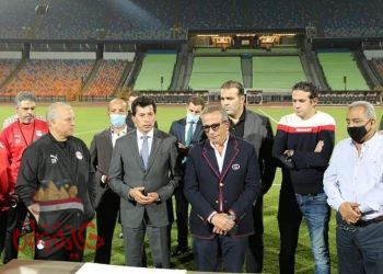 وزير الرياضة يؤازر المنتخب الأوليمبي قبل لقاءاته الودية مع كوريا والبرازيل