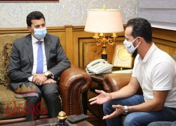 وزير الرياضة يلتقي رئيس بعثة منتخب البرازيل الأوليمبي