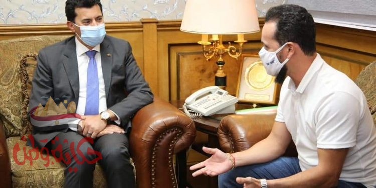 وزير الرياضة يلتقي رئيس بعثة منتخب البرازيل الأوليمبي