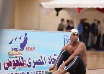 عمر شعبان ورقم قياسي جديد بموسوعة جينس ريكورد لأعلى قفزة خارج الماء