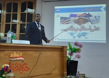 فعاليات ندوة الامن القومي المصري ونظريات التهديد الغربية وعلاقتها باجيال الحروب بآداب عين شمس