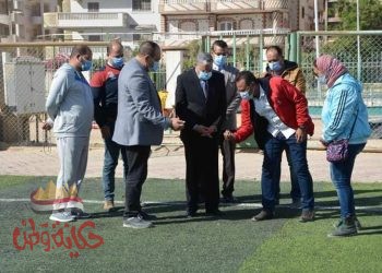 محافظ المنيا يتابع أعمال إنشاء نادى متحدى الإعاقة ويشهد تدريباً لفريق كرة الجرس للمكفوفين بإحدى الجمعيات