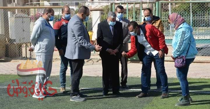 محافظ المنيا يتابع أعمال إنشاء نادى متحدى الإعاقة ويشهد تدريباً لفريق كرة الجرس للمكفوفين بإحدى الجمعيات