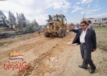 تكثيف العمل بمشروعات الطرق بأبوحمص