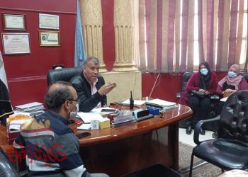 رئيس حي اول طنطا يجتمع مع مندوبي الإشراف علي  اللجان الانتخابية 2020