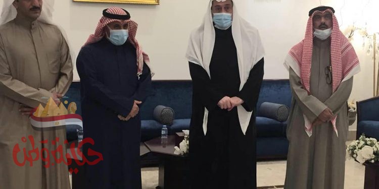 الديحاني والشمري يرافقهم حمود الرشيدي بديوان الشيخ فيصل الحمود المالك الصباح