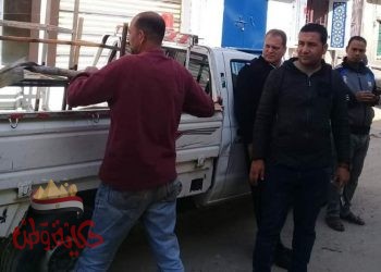 ازالة 471 حالة إشغال مخالف بدمنهور وكفر الدوار