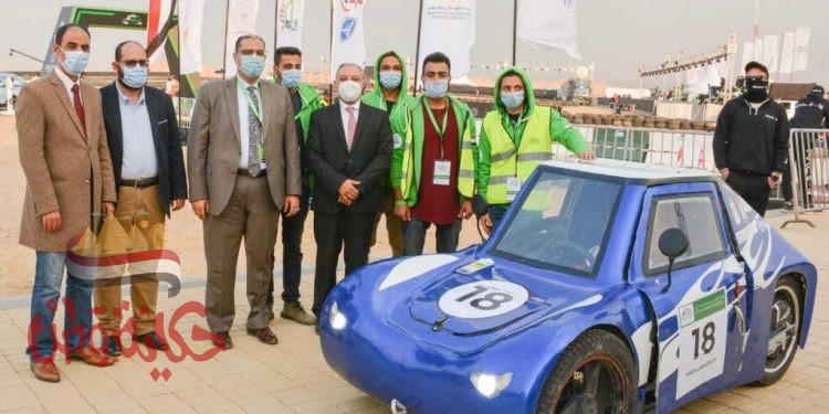 سيارة “هندسة طنطا” تشارك فى سباق رالى القاهرة الثالث للسيارات الكهربائية محلية الصنع