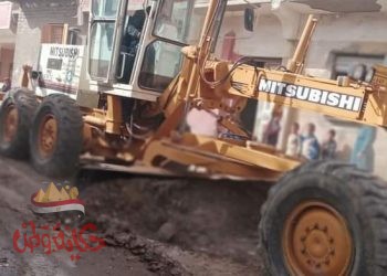 قيام الوحدة المحلية لمركز ومدينة بني سويف بحملة مكبرة لأزاله الاشغالات ورفع القمامة