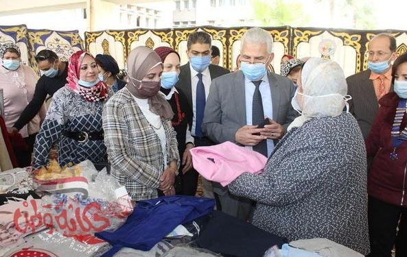 أفتتاح المعرض السنوي لملابس الطلاب بجامعه طنطا بمختلف الكليات لخدمة الطلاب
