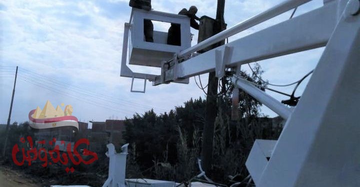 انارة الكشافات بالطرق السريعه والداخليه كل شوارع وطرق محافظة الغربيه