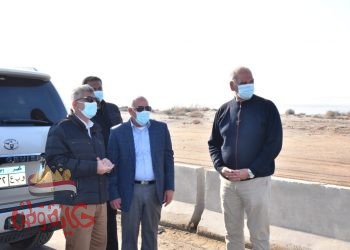 محافظ بورسعيد يتفقد مدخل بورسعيد من محور ٣٠ يونيو ويتابع سير العمل في الموقع الجديد لمنفذ الحي الاماراتي