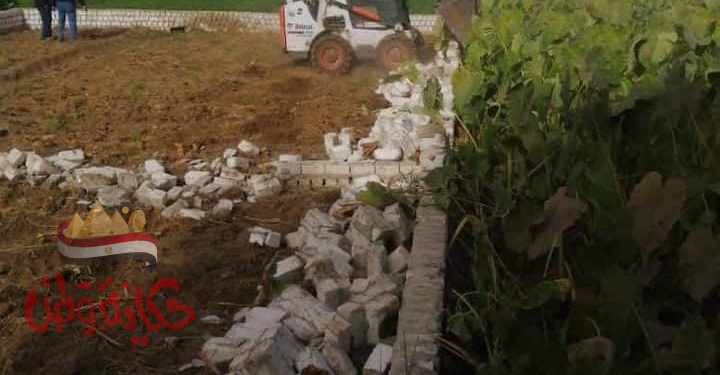 المنيا : إزالة 17 حالة تعد بالبناء على الاراضي الزراعية بمركز ديرمواس