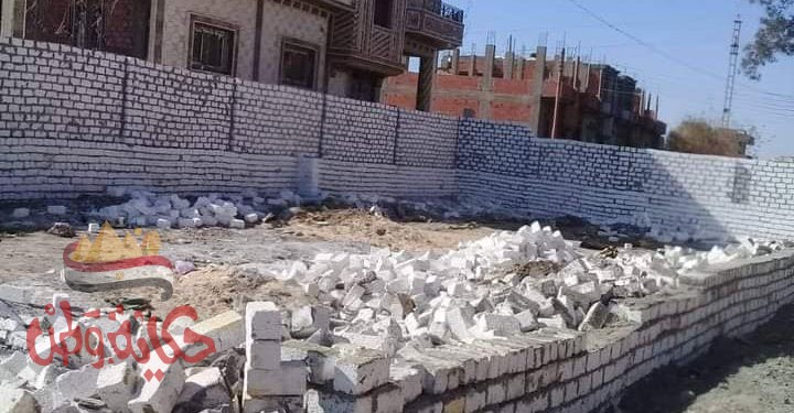 سمالوط  بالمنيا : إزالة 5 حالات تعد على الأراضي الزراعية