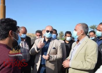 وزير الري ومحافظ بني سويف يتفقدان أعمال مشروع تأهيل ورفع كفاءة مخر السيل بسنور