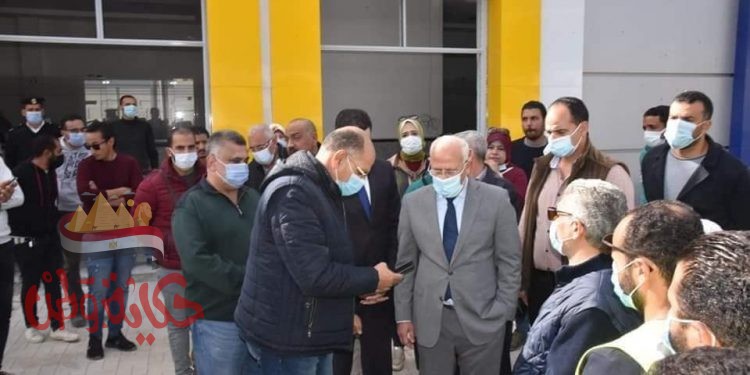 الغضبان: فى جولة ميدانية لتفقد الميناء البري ، ويؤكد الانتهاء من أكثر من ٩٥ ٪ استعدادا للافتتاح