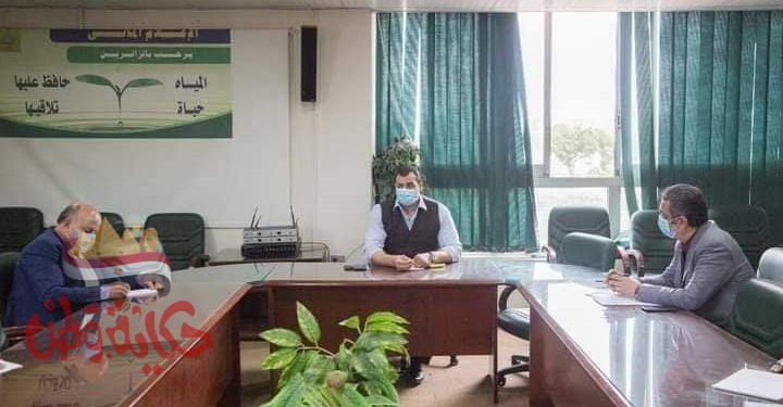 اجتماع الدكتور ” أسامة الظاهر ” وآليات تنفيذ الإجراءات الاحترازية لمواجهة فيروس كورونا