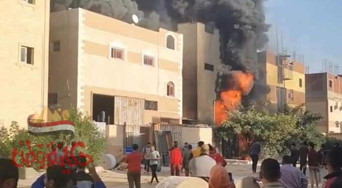 عاجل حريق ضخم بمصنع لإنتاج التنر بالروبيكى بالمنطقة الصناعية الثالثة بالعاشر من رمضان