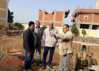 الفيوم : بداية الاعمال الإنشائية لمبنى مدرسة العجميين الثانوية التجريبية للغات