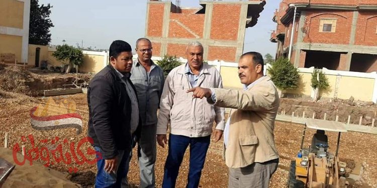 الفيوم : بداية الاعمال الإنشائية لمبنى مدرسة العجميين الثانوية التجريبية للغات