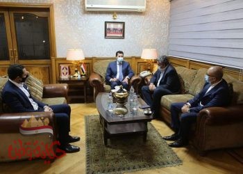 اللجنة الثلاثية المكلفة بإدارة اتحاد كرة القدم فى ضيافة وزير الرياضة