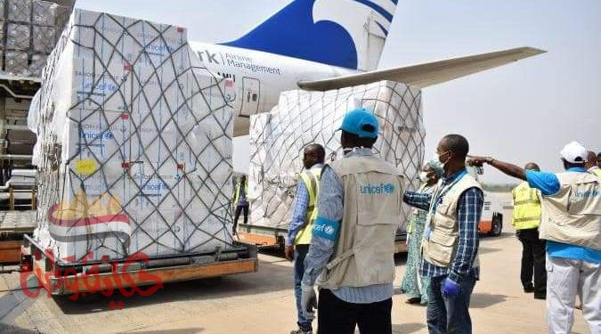 اليونيسف تضع خططاً لنقل ما يصل إلى 850 طناً من لقاحات كوفيد-19 شهرياً