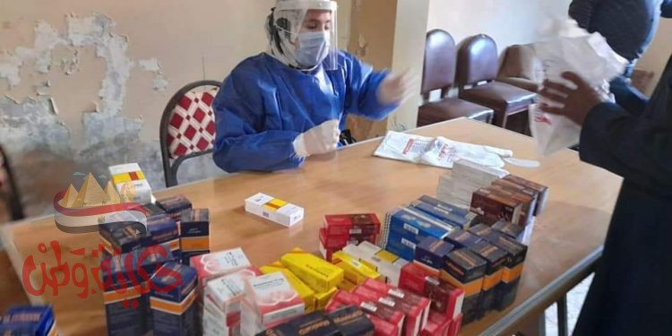 توقيع الكشف علي 565 فى قافلة طبية لجامعة طنطا بمركز سمنود