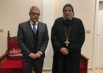 القنصل العام في ميلانو ينقل تهنئة السيد رئيس الجمهورية لأعضاء الجالية المصرية القبطية بشمال إيطاليا