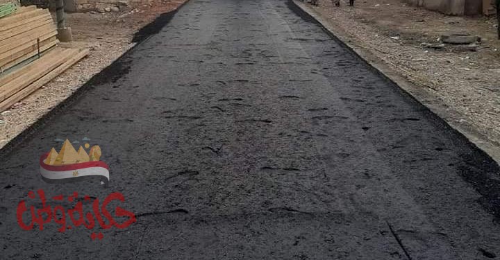 تكثيف أعمال الرصف ببركة غطاس بأبوحمص