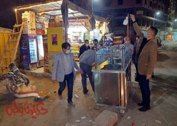 جولة تفقدية ليلية بمدينة شبرا الخيمة لمتابعة مستوى النظافة