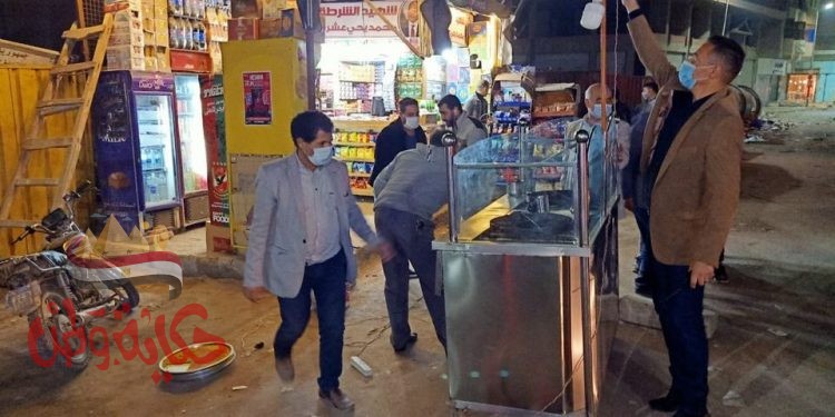 جولة تفقدية ليلية بمدينة شبرا الخيمة لمتابعة مستوى النظافة