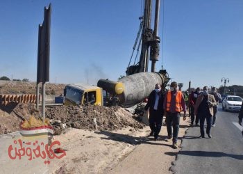 الهجان يقوم بجولة تفقدية لعدد 11 مشروع بـ 4 مدن في قطاعات الطرق والكباري
