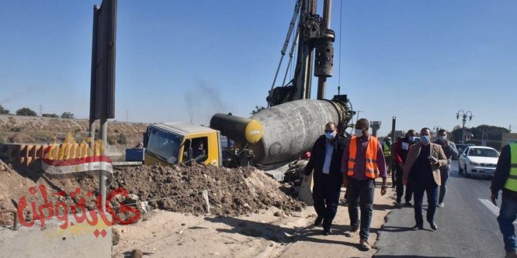 الهجان يقوم بجولة تفقدية لعدد 11 مشروع بـ 4 مدن في قطاعات الطرق والكباري