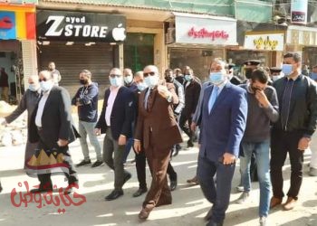 محافظ كفر الشيخ يتفقد أعمال التطوير بالشوارع وبالمحاور الجديدة