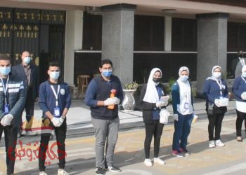 محافظ الغربية يشكر فريق متطوعي الغربية عقب قيامهم بحملة توعوية