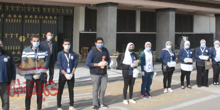 محافظ الغربية يشكر فريق متطوعي الغربية عقب قيامهم بحملة توعوية