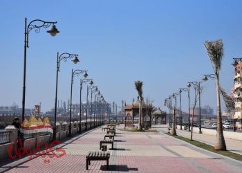 جولة تفقدية لمحافظ بورسعيد علي الكورنيش الجديد علي قناة الاتصال