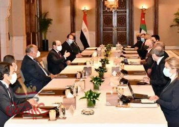 السيسي مع جلالة الملك عبدالله الثاني لإستعراض عدد من القضايا الإقليمية