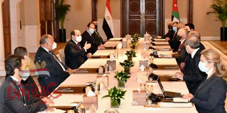 السيسي مع جلالة الملك عبدالله الثاني لإستعراض عدد من القضايا الإقليمية